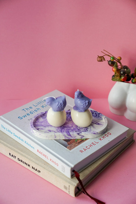 Baby Chick Easter Candle Set