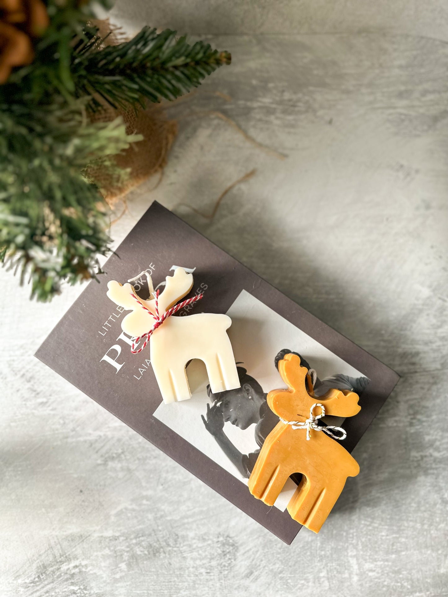 Reindeer Christmas Candles