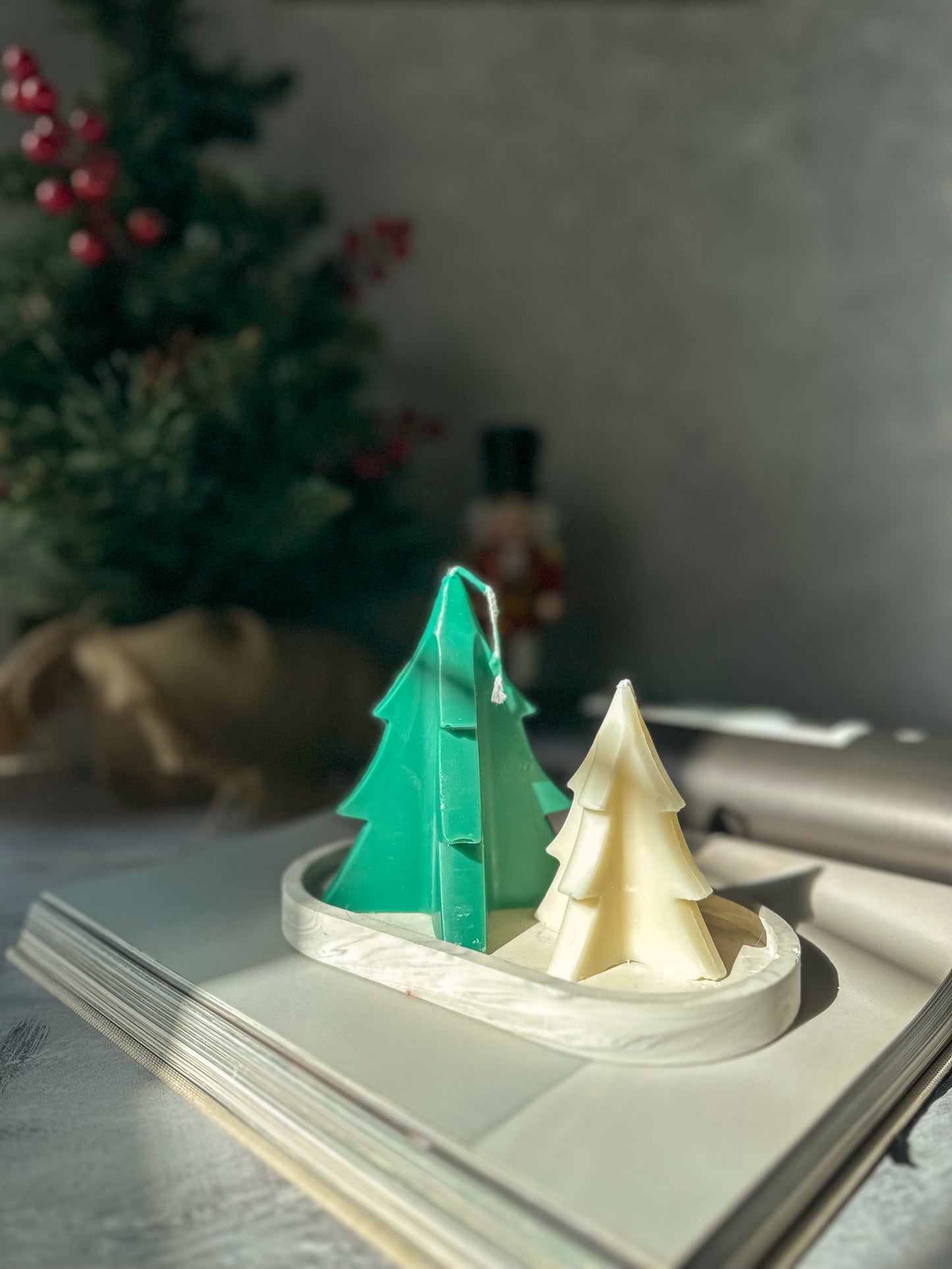 Christmas Tall Tree Shaped Candles