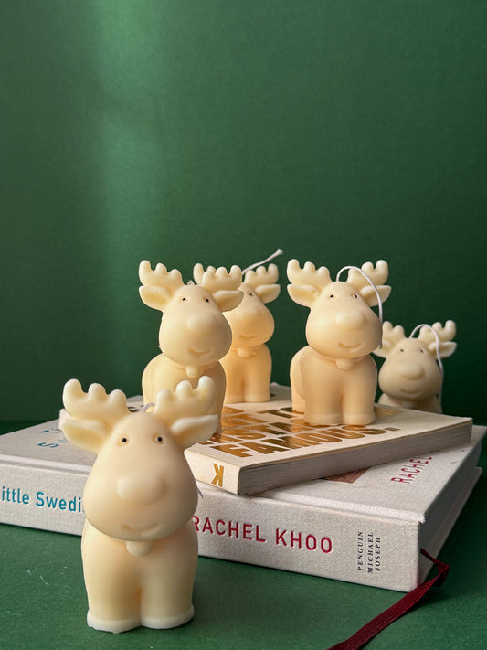 Cute Reindeer Christmas Candles