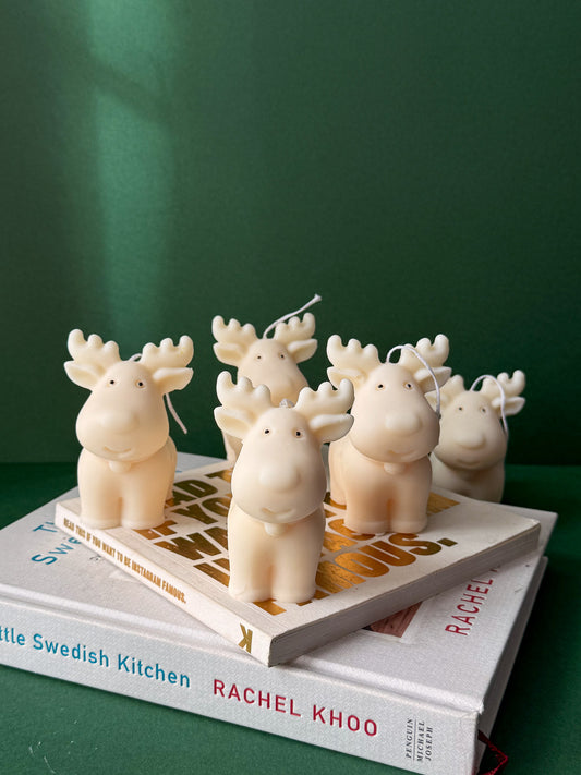 Cute Reindeer Christmas Candles
