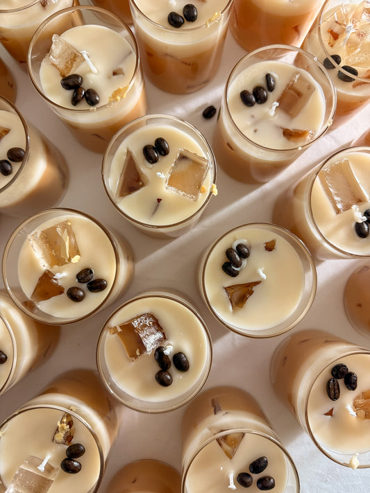 Ice Latte Coffee Scented Coconut Wax Candle