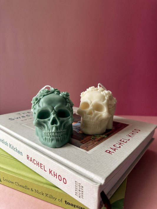 Boo Buddy Skull Candle