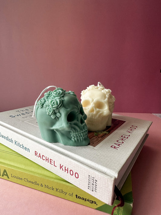 Boo Buddy Skull Candle