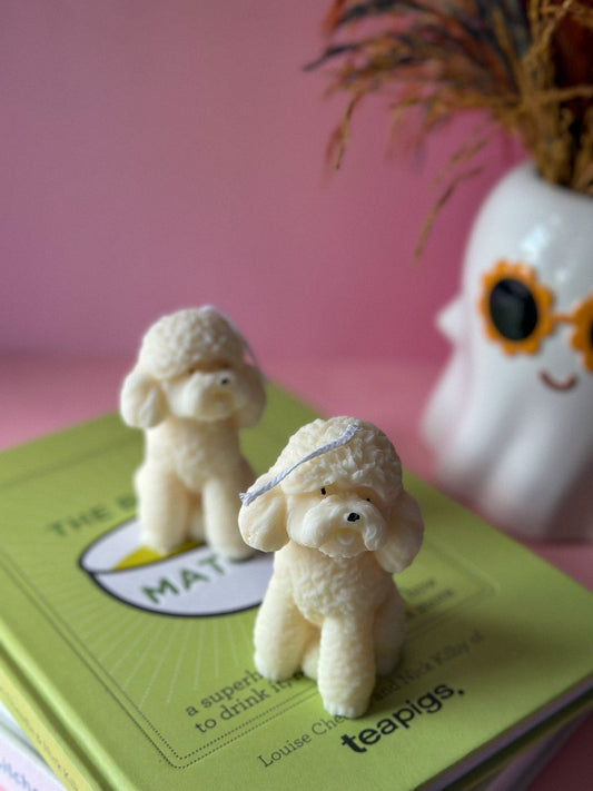 Bichon Puppy Dog Candles