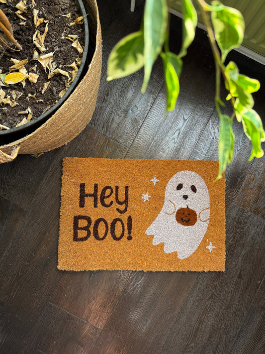 Hey Boo Ghost Doormat
