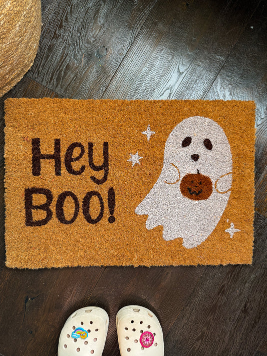 Hey Boo Ghost Doormat