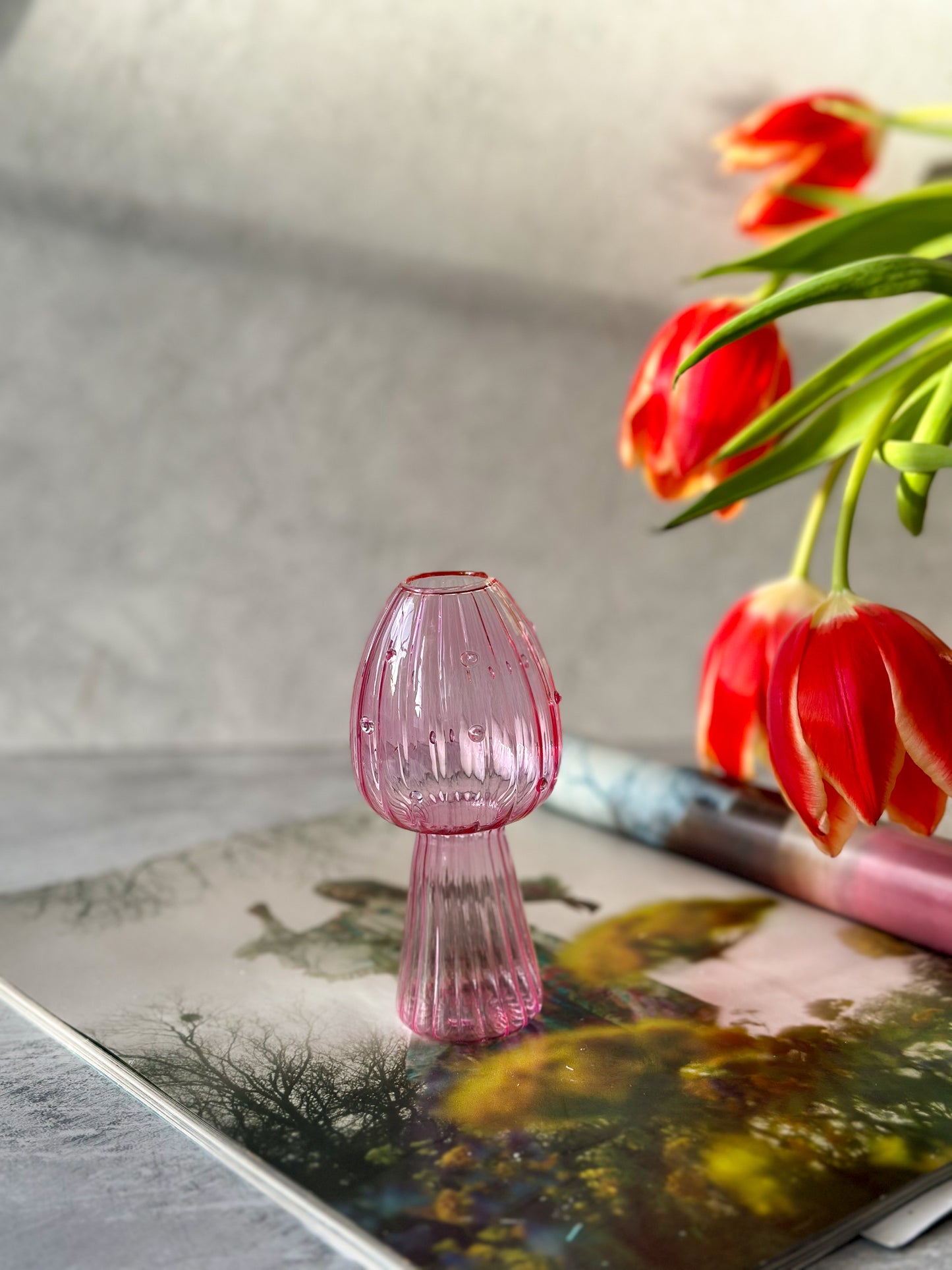 Mushroom Glass Vase