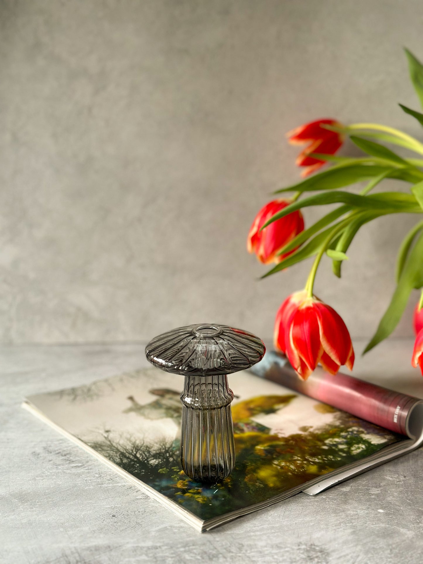 Mushroom Glass Vase