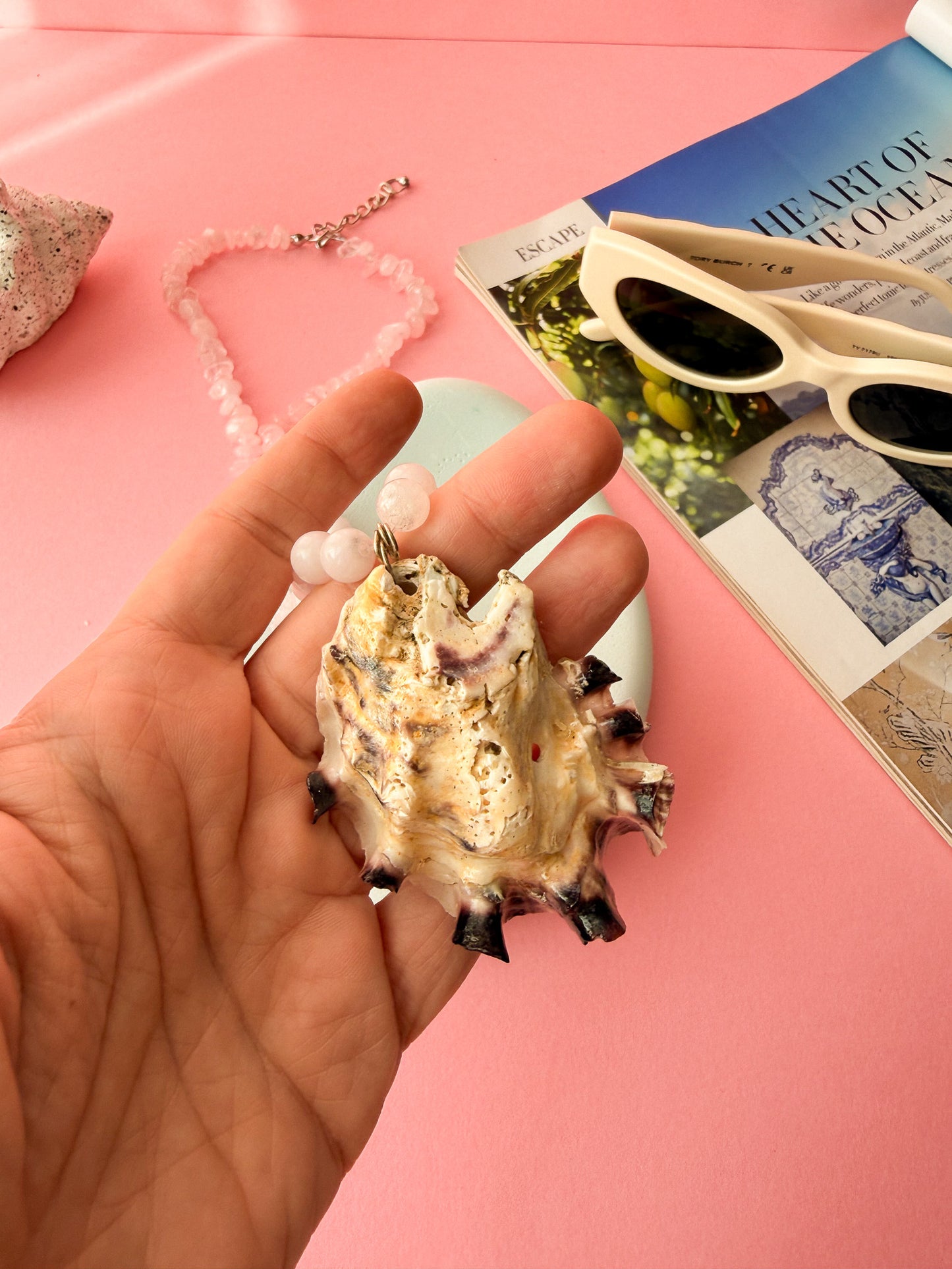 Sculptural Coastal Shell Necklace