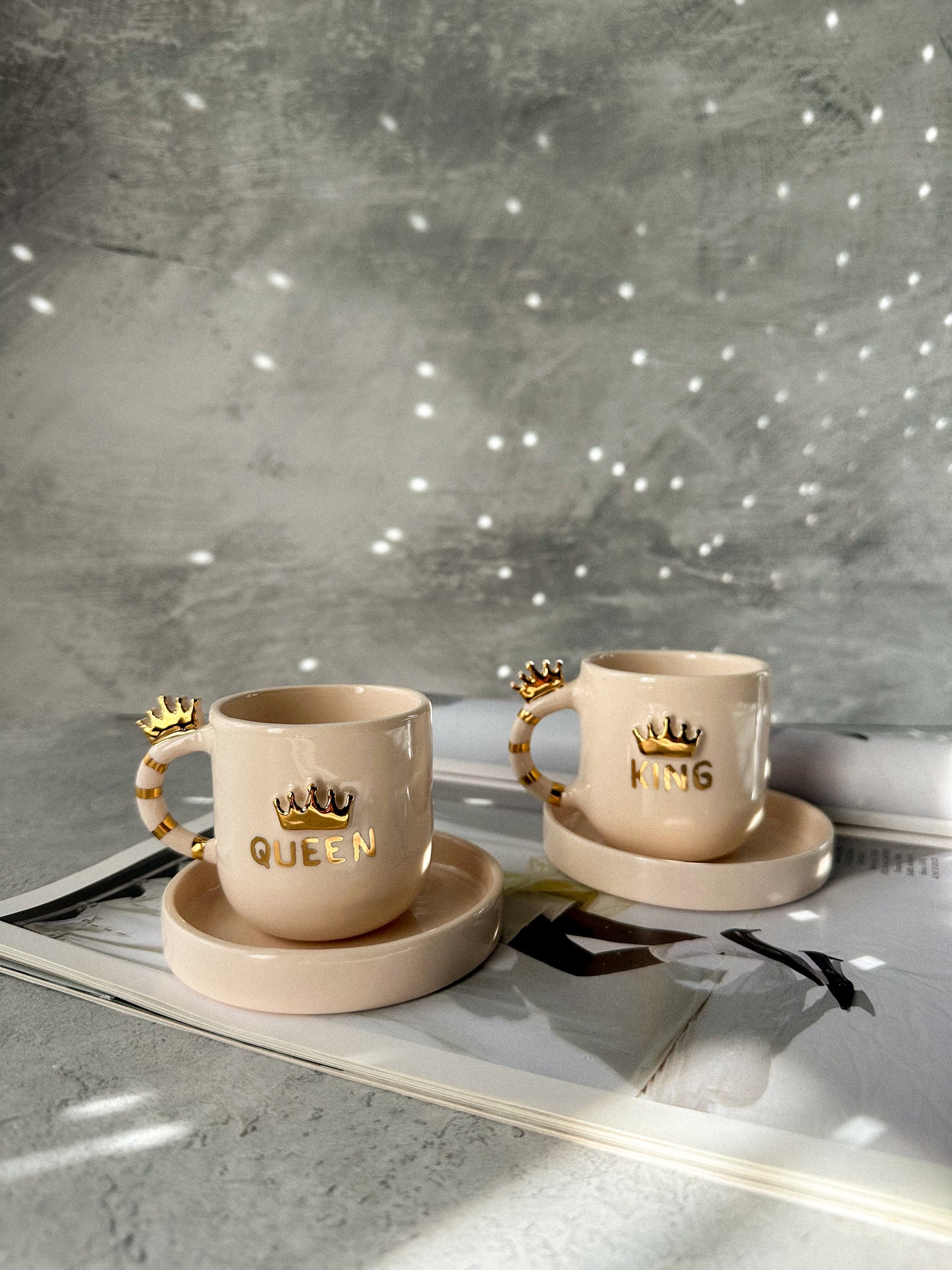 Queen or King ceramic espresso cup