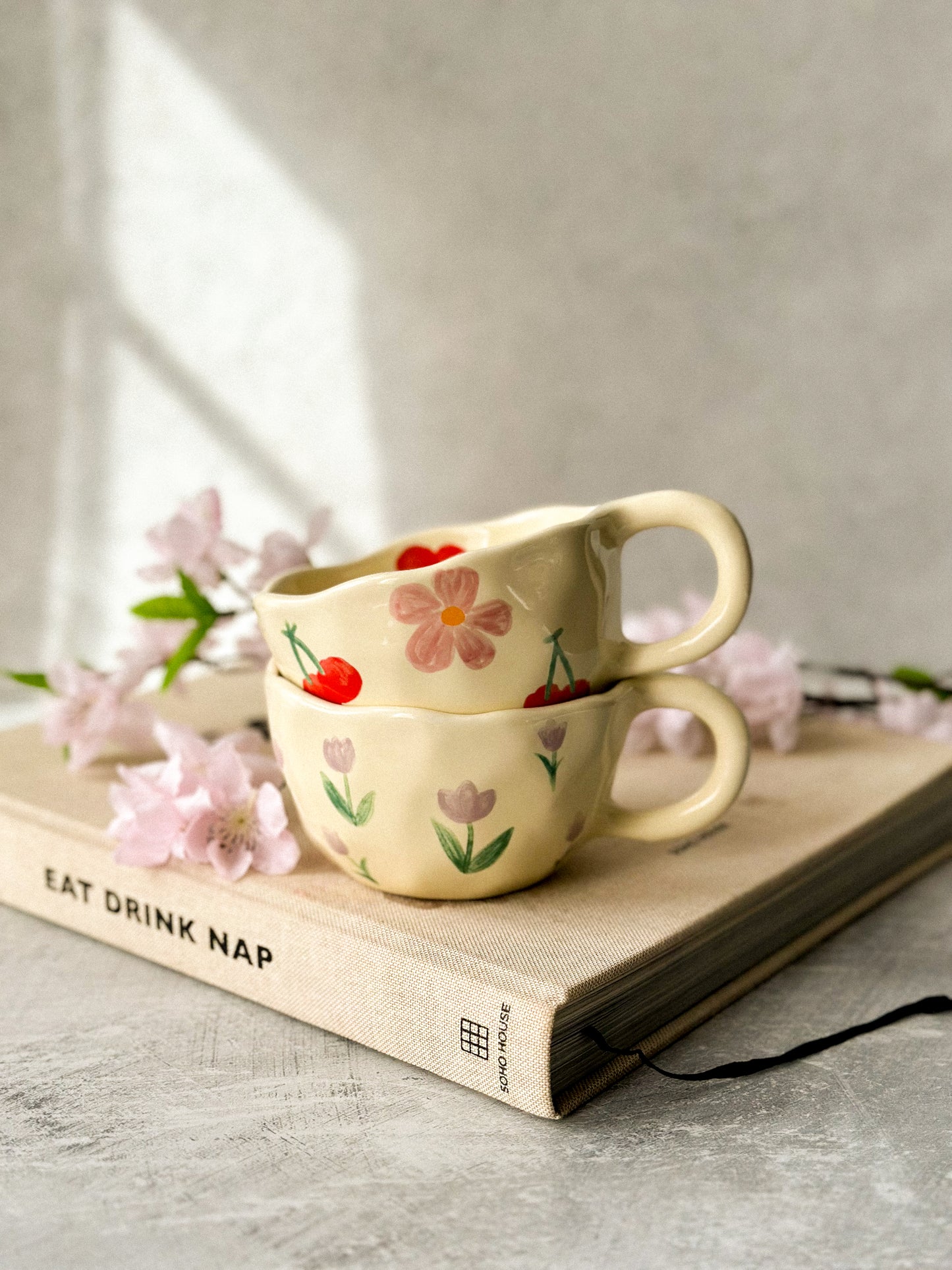 Cherry Ceramic Coffee Cup / Tea Mug