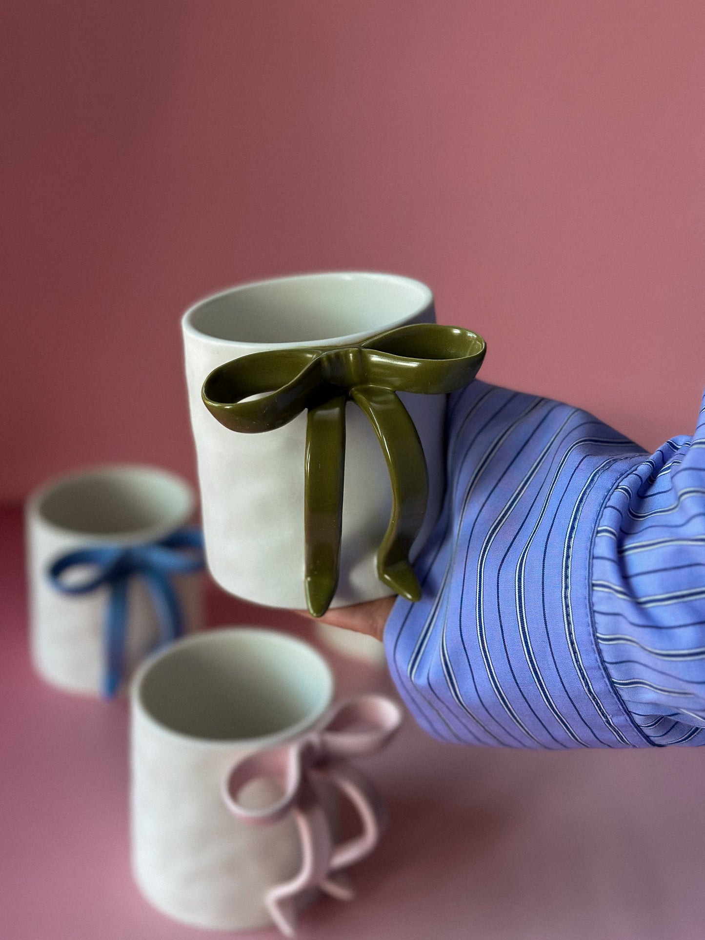 Bow Ceramic Coffee Cup / Tea Mug