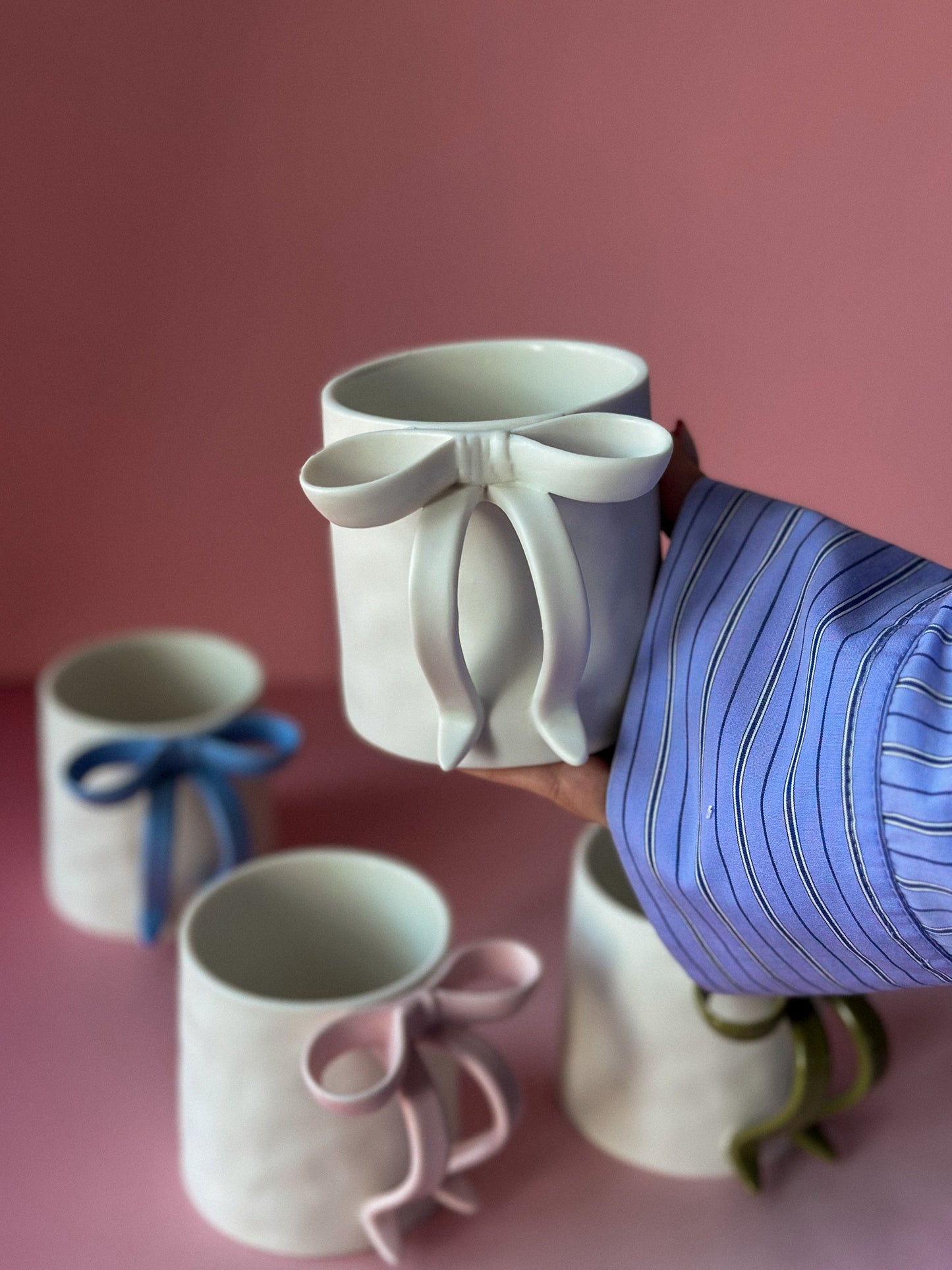 Bow Ceramic Coffee Cup / Tea Mug