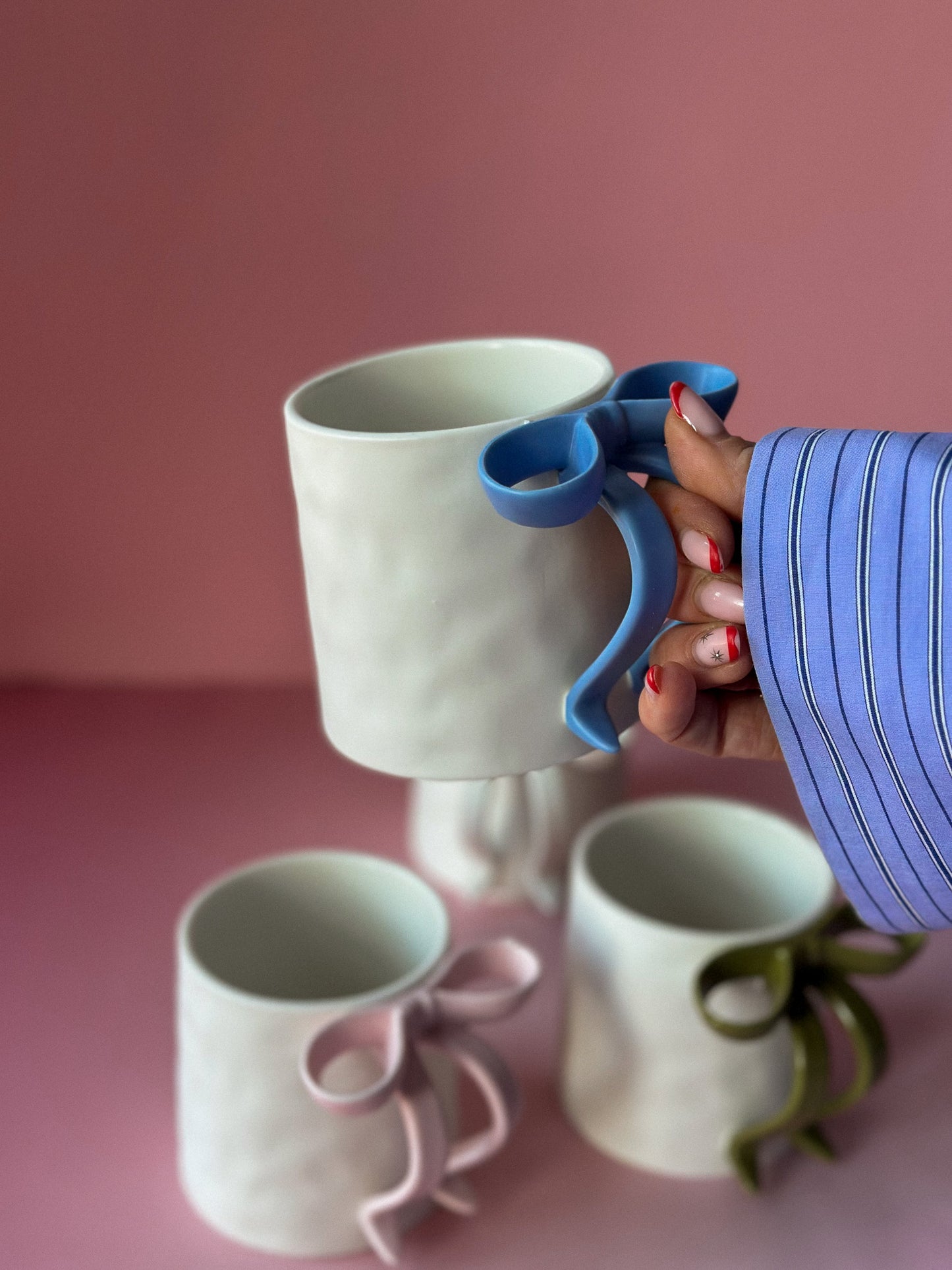Bow Ceramic Coffee Cup / Tea Mug