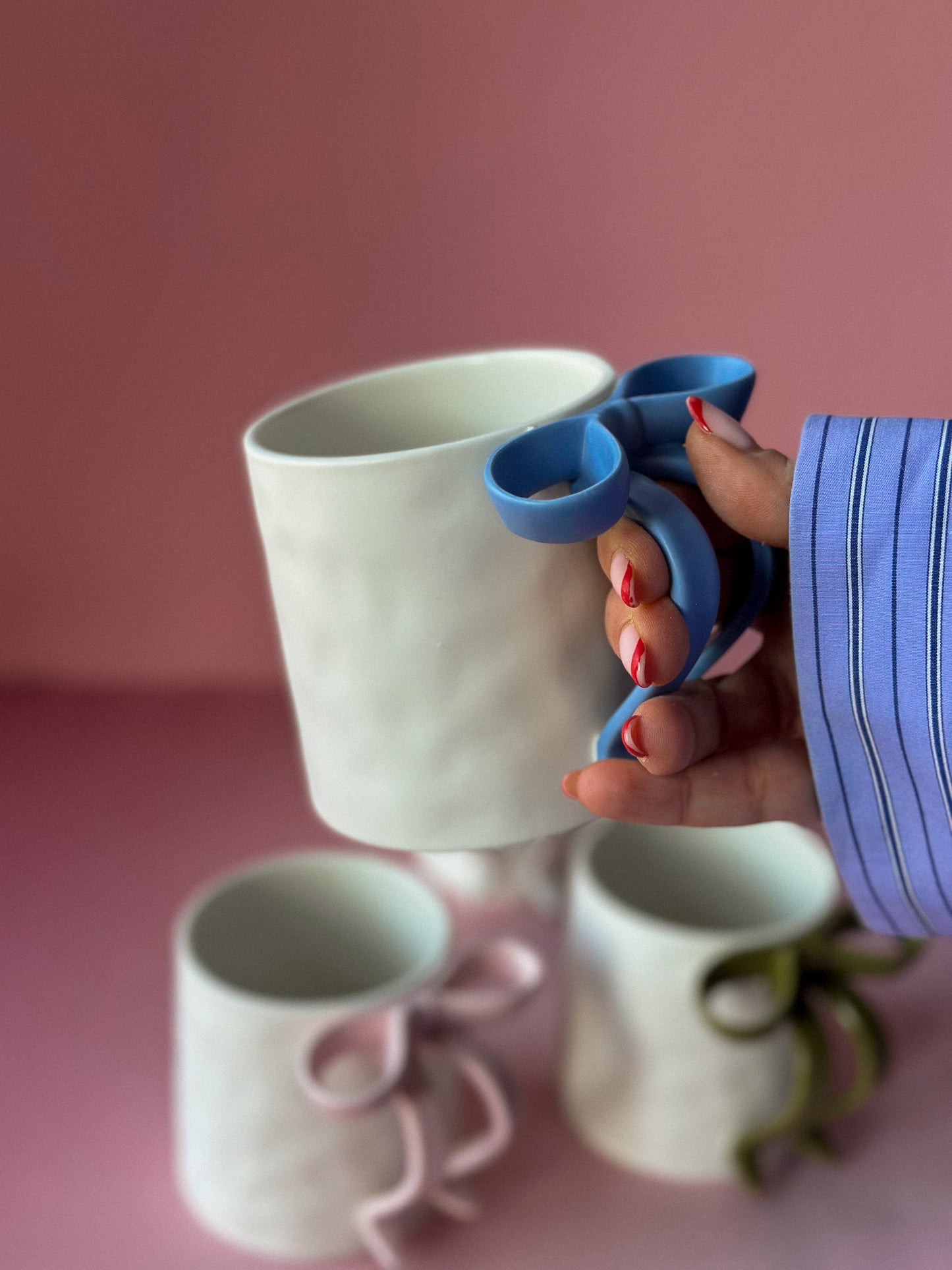 Bow Ceramic Coffee Cup / Tea Mug