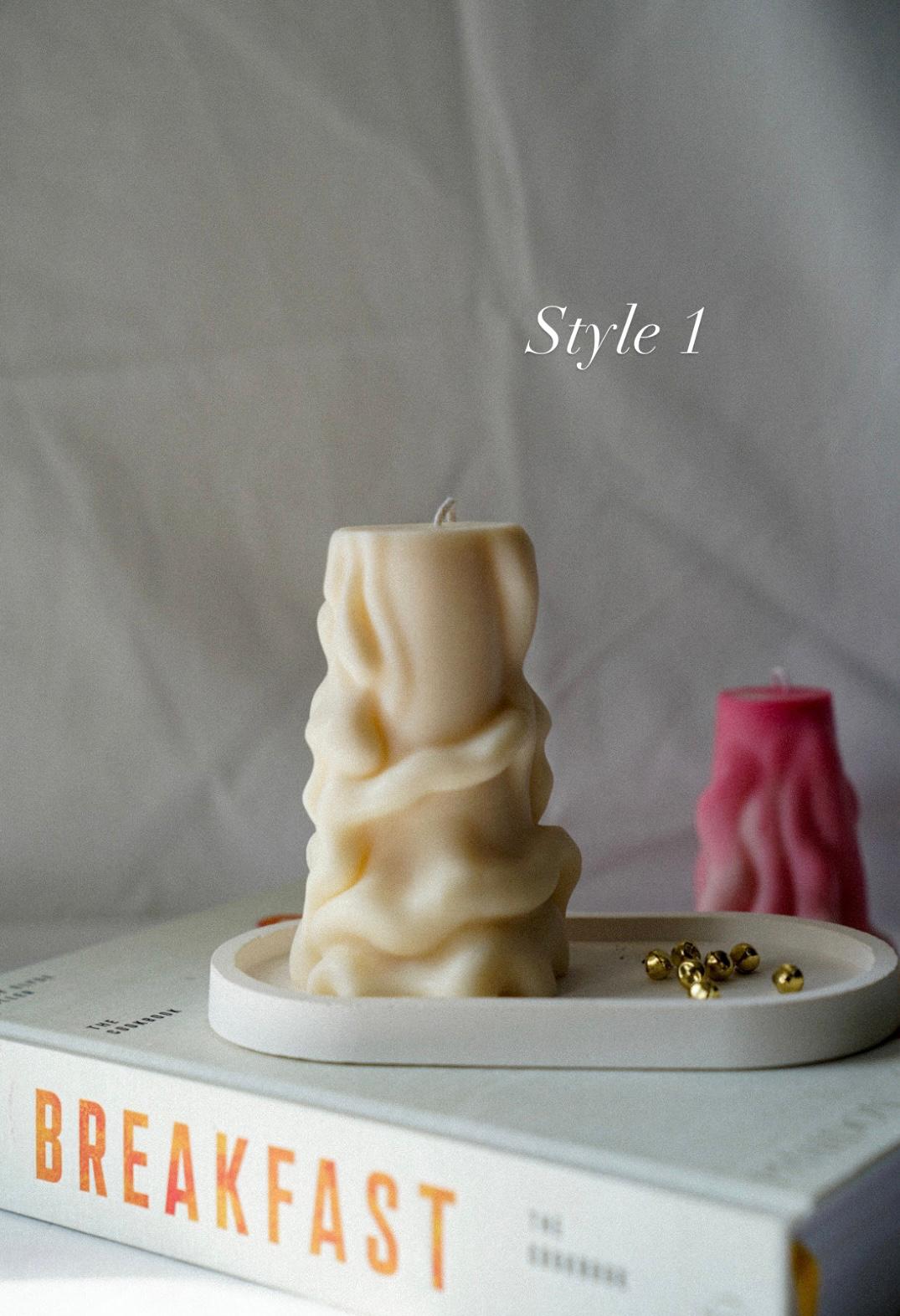 Decorative Pillar Soy Wax Candles