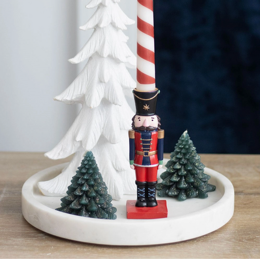 Nutcracker Taper Candle Holder (with Candle Included )
