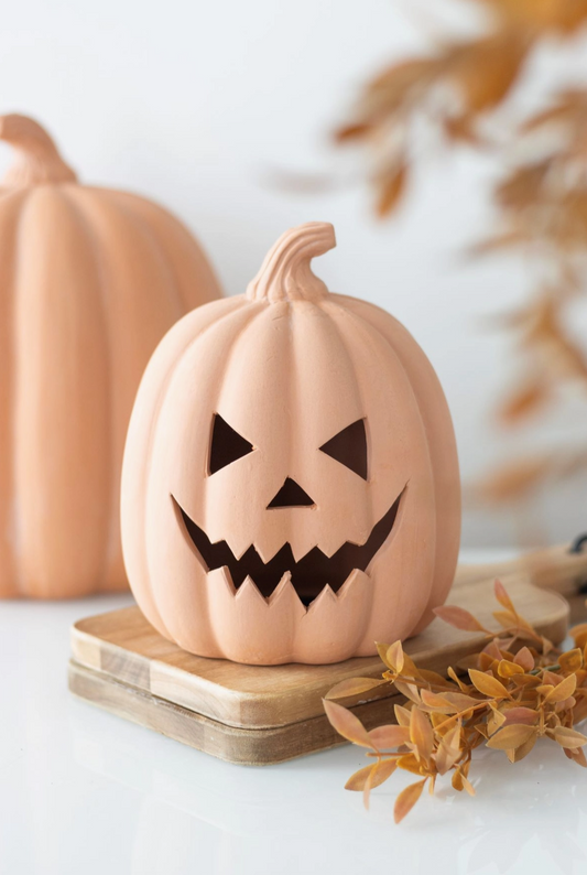 Terracotta Pumpkin Decoration – 15cm