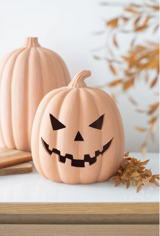 Terracotta Pumpkin Decoration – 22cm