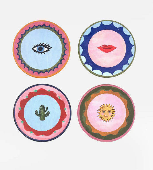 Icon Cork Backed Coasters Set of 4