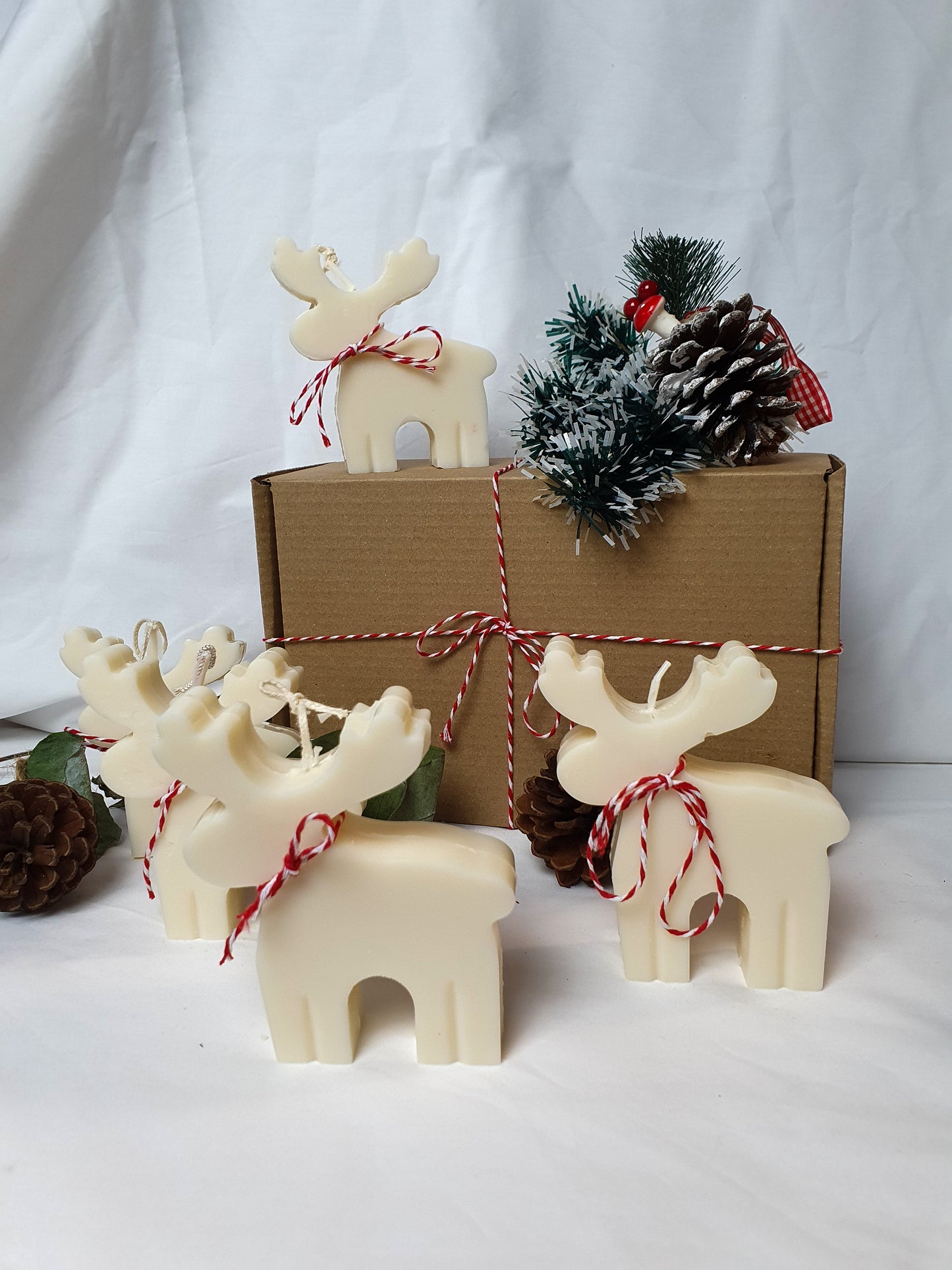 Reindeer Christmas Candles