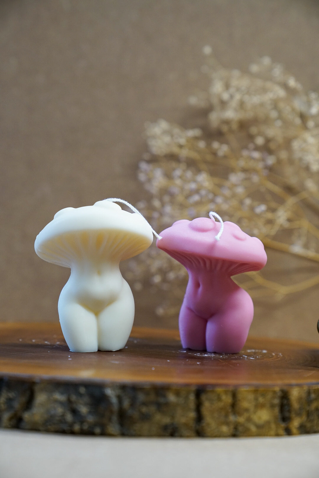 Mushroom Goddess Candle