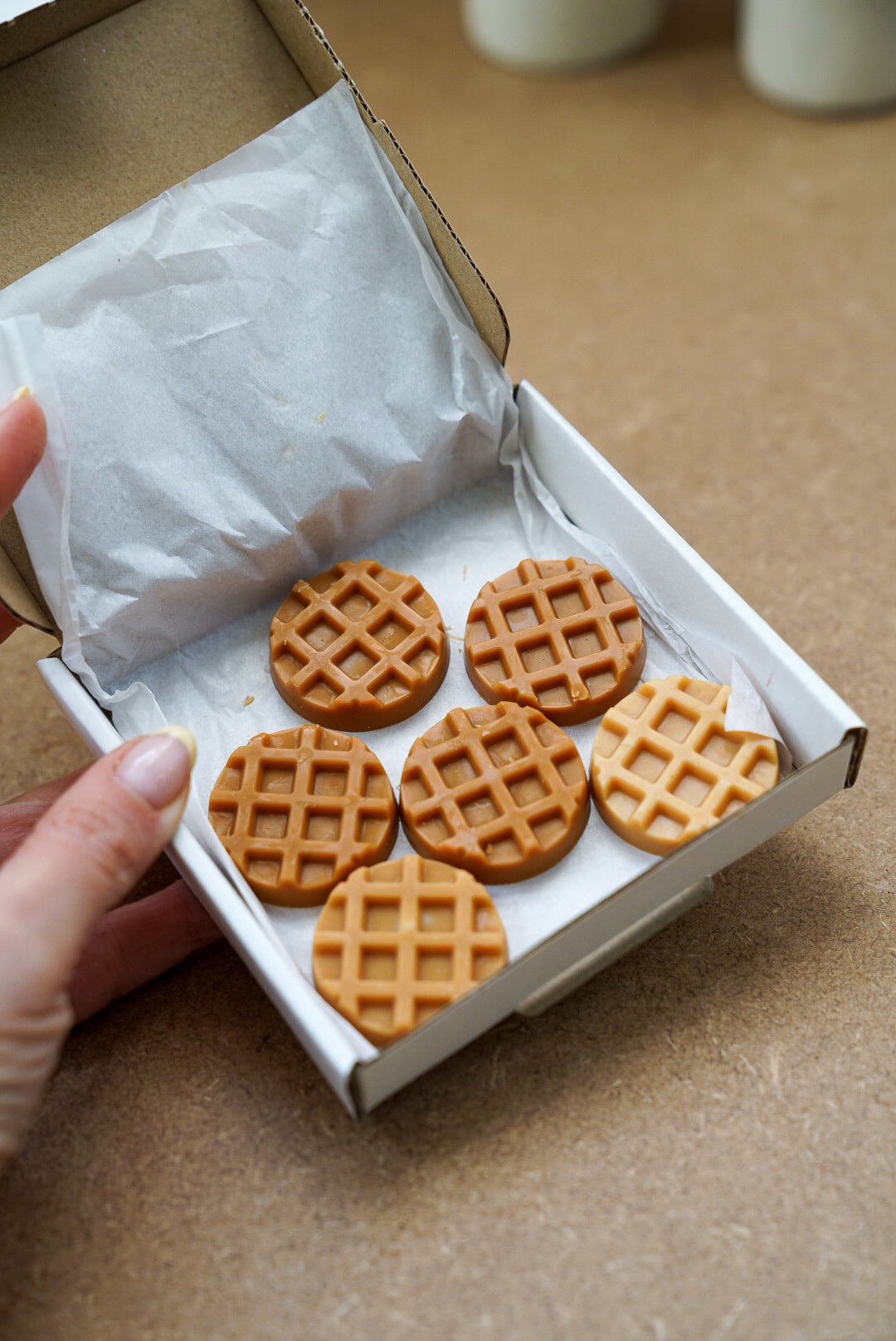 Marshmallow-Scented Waffle Wax Melts - Box of 6