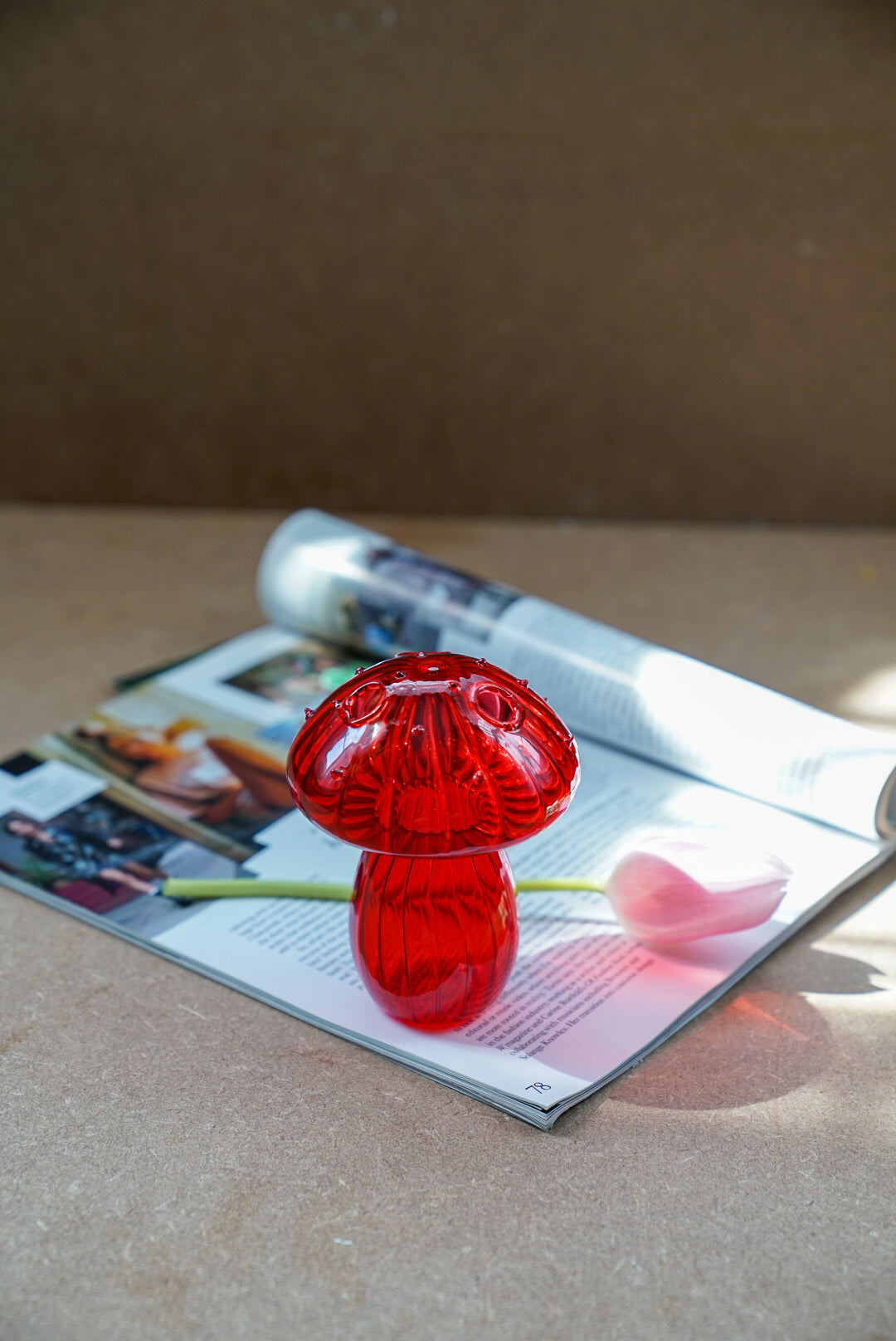Mushroom Glass Vase