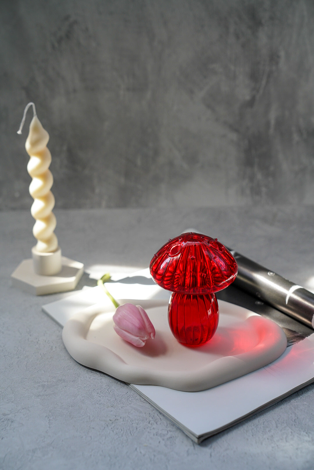 Mushroom Glass Vase