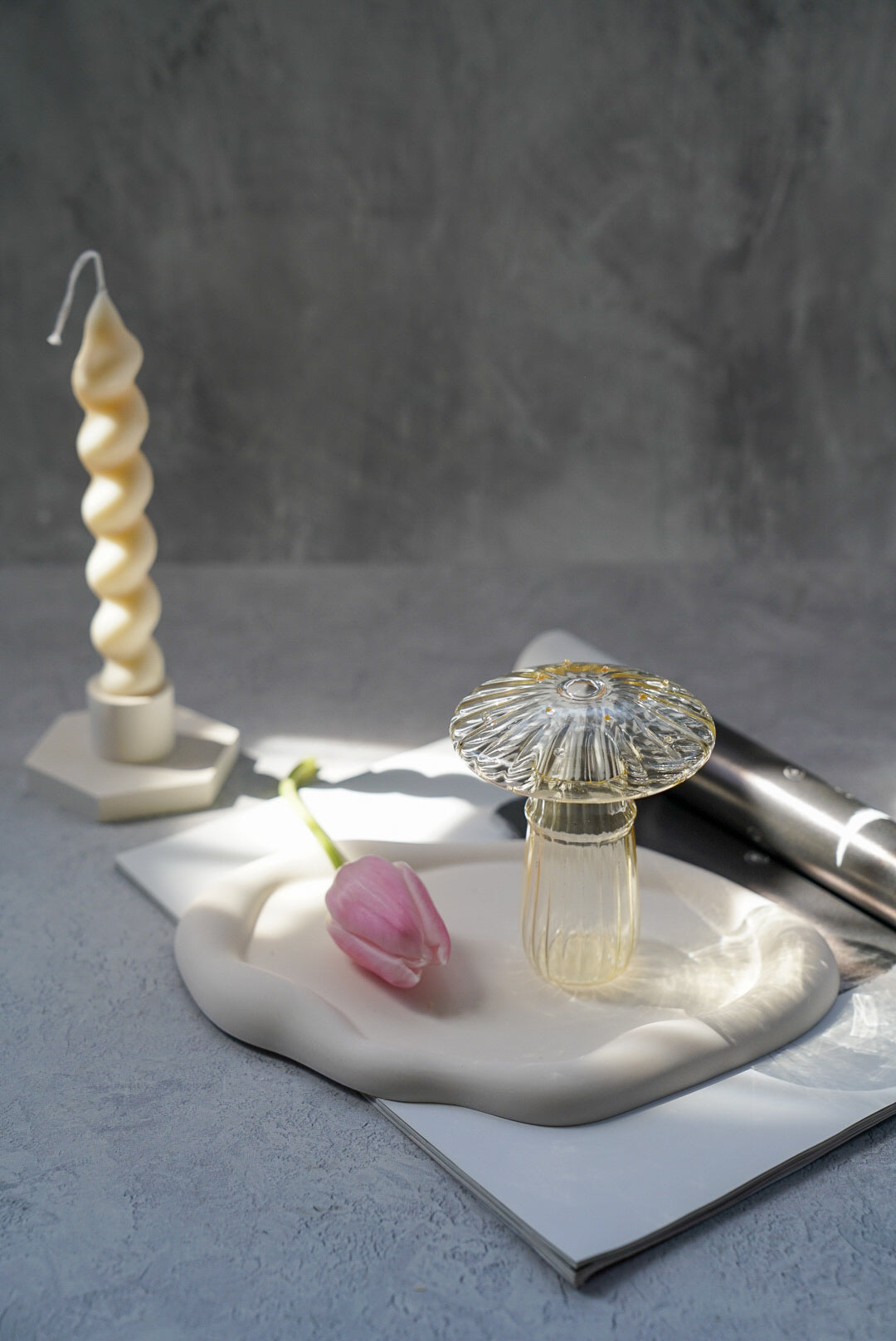 Mushroom Glass Vase