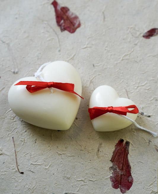 Two Heart Candle Set