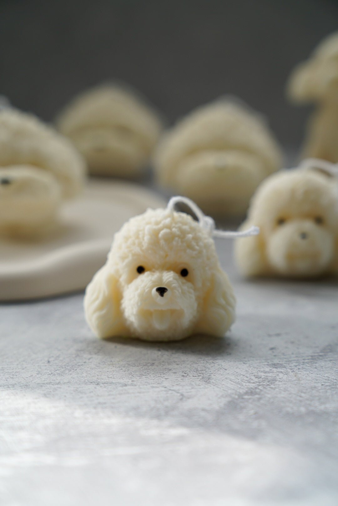 Mini Bichon Puppy Dog heads