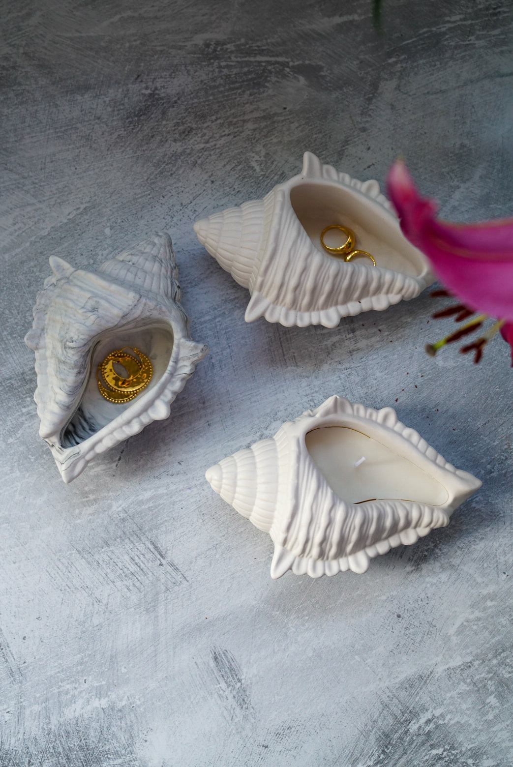 Shell Trinket Dish W/ Candle or without.