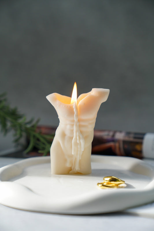 Male Torso Candle