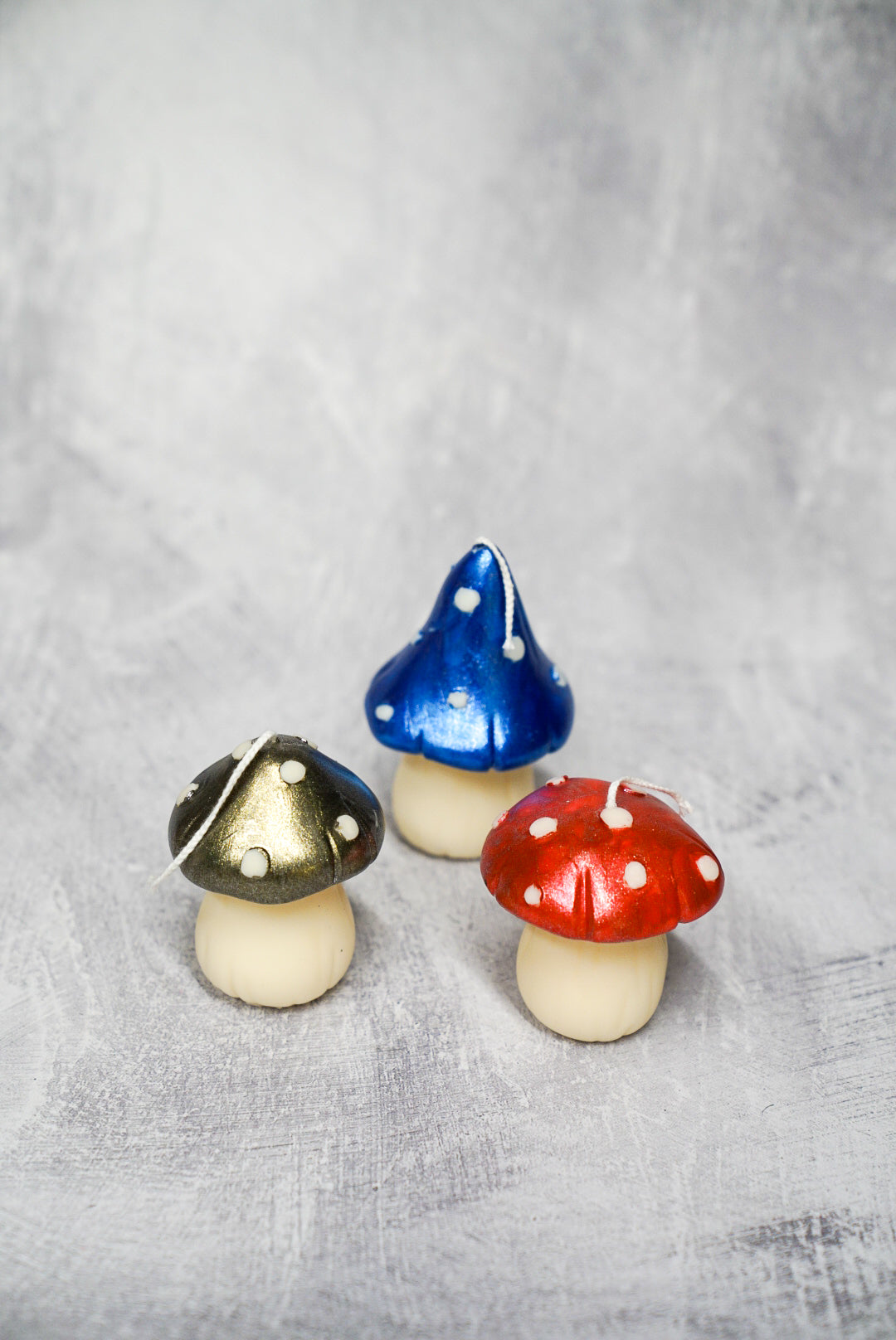 Shiny Mushroom Candles