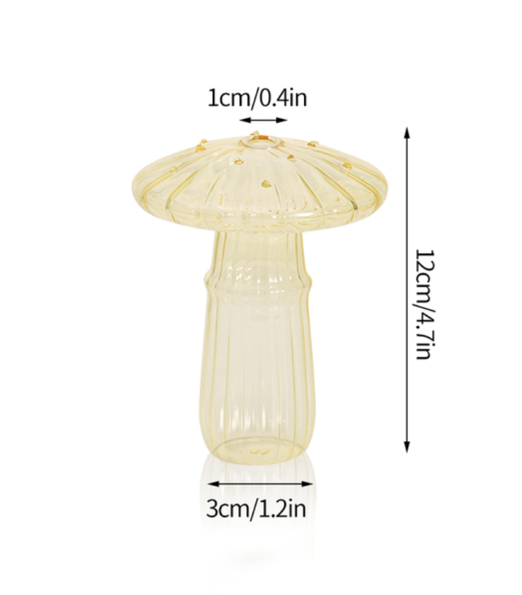 Mushroom Glass Vase