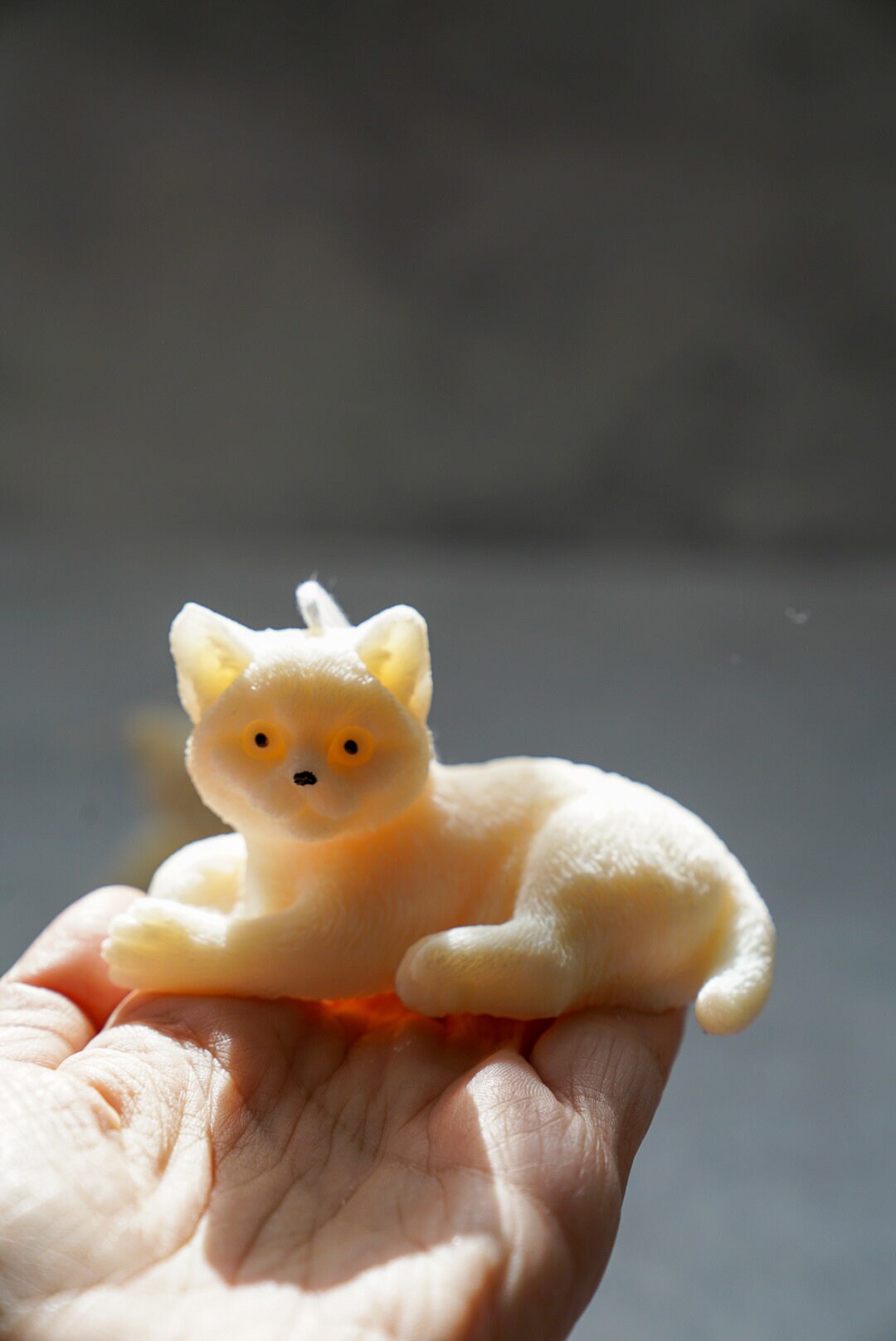 Holding Cute Sitting Cat Candle