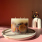 Luxury Handmade Winter Botanical Christmas Pillar Candle – Three Wick