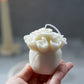 Rose Skull Candle