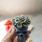 Rose Skull Candle