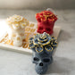 Rose Skull Candle