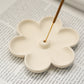 Off white Flower Shaped Incense Holder