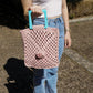 Powder Pink Handcrafted Boho Tote Bag