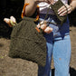 Dark Green Handcrafted Boho Tote Bag
