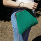 Green Handcrafted Day and Night Bag