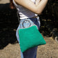 Green Handcrafted Day and Night Bag