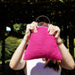 Small Pink Handcrafted Day and Night Bag