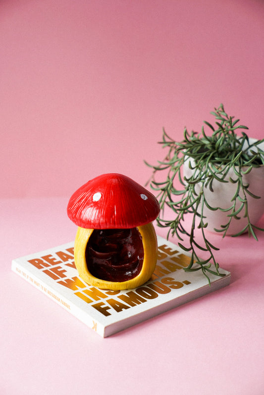 Mushroom House Incense Cone Burner