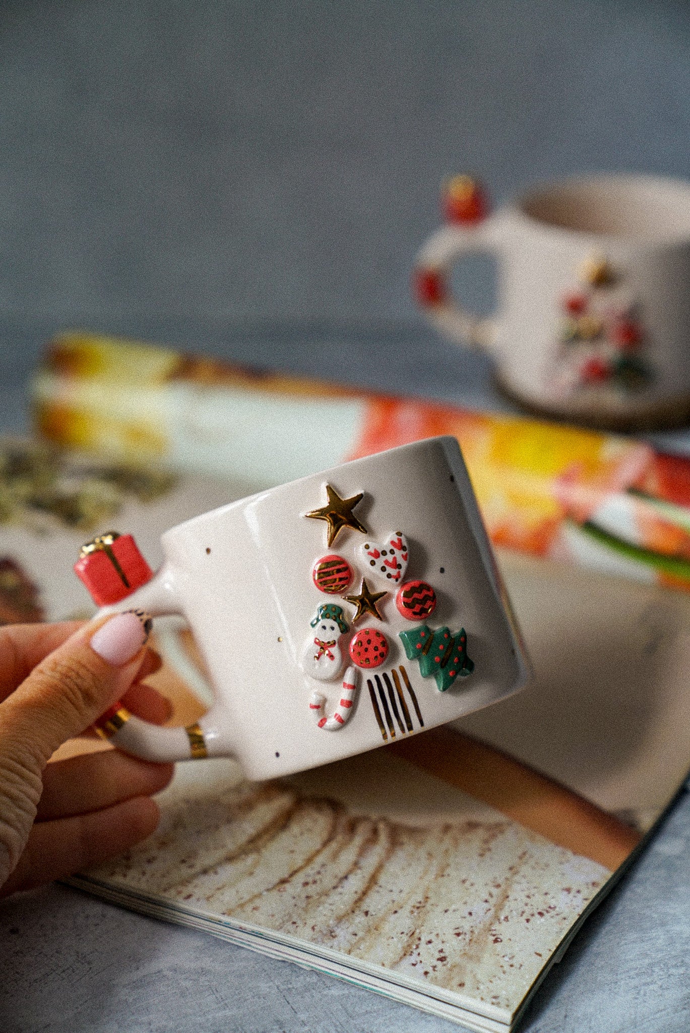 Christmas Tree Ceramic Coffee / Tea Cup